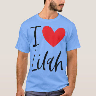 Camiseta Me encanta Lilah Nombre Chica personalizada Mujer 