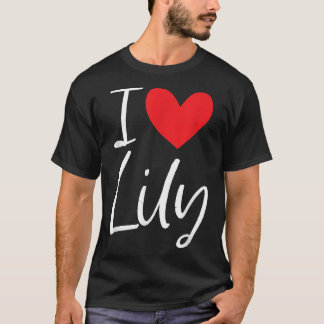 Camiseta Me encanta Lily Nombre Chica Personalizada Mujer B