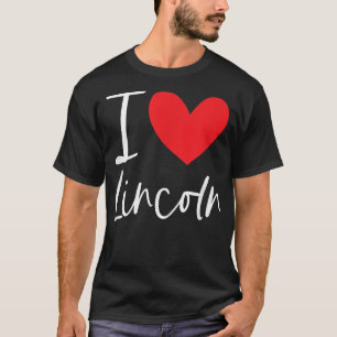 Camiseta Me encanta Lincoln Name Personalized Boy Man BFF F