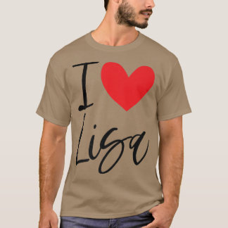 Camiseta Me encanta Lisa Name Chica personalizada Woman BFF