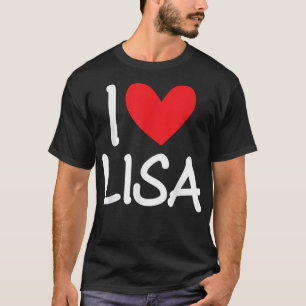 Camiseta Me encanta Lisa Name Chica personalizada Woman BFF