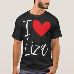 Camiseta Me encanta Liza Nombre Chica personalizada Mujer B