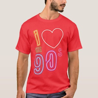 Camiseta me encanta lo retro de la vieja escuela de los 90