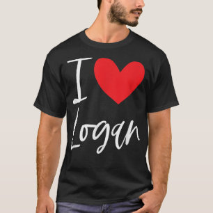 Camiseta Me encanta Logan Nombre Hombre Personalizado BFF A