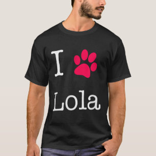 Camiseta Me Encanta Lola Dog Name