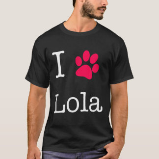 Camiseta Me Encanta Lola Dog Name