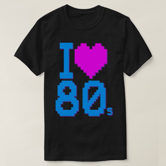 Camiseta Me encanta los 80 (Diseño del anverso)