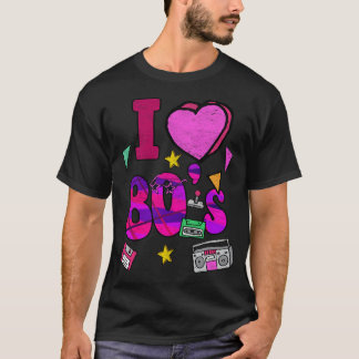 Camiseta Me Encanta Los 80 Estilo Retro Vintage Oc