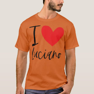 Camiseta Me encanta Luciano Nombre Corazón Hombres Personal