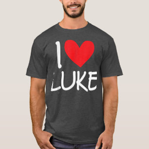 Camiseta Me encanta Luke Name Hombres Personalizados Guy BF