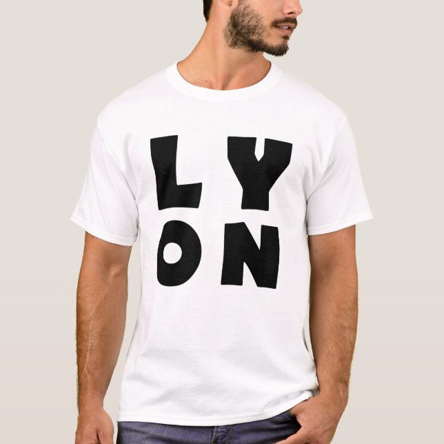 Camiseta Me encanta Lyon France (Anverso)