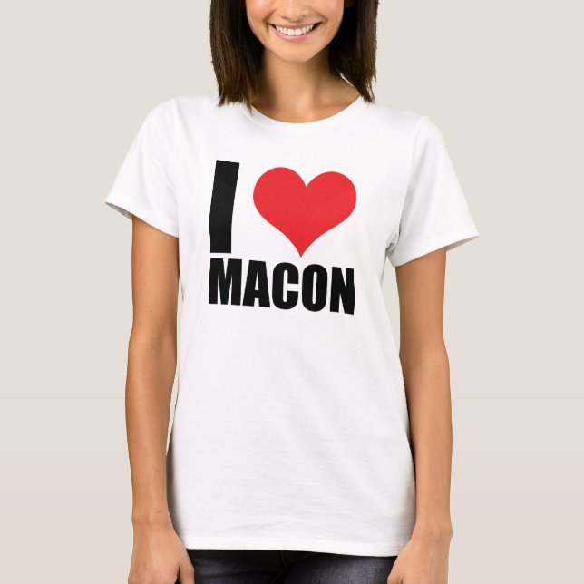 Camiseta Me encanta Macon (Anverso)