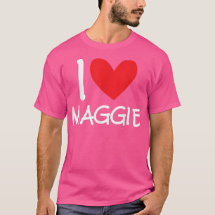 Camiseta Me encanta Maggie Name Chica personalizada mujer B