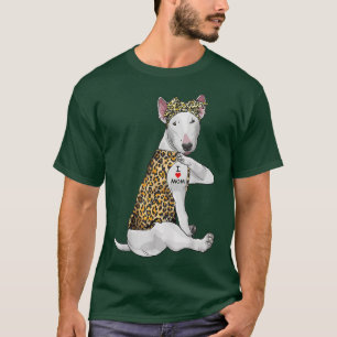Camiseta Me Encanta Mamá Tattoo Funny Bull Terrier Perro Co