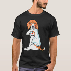 Camiseta Me Encanta Mamá Tattoo Treting Walker Coonhound Mo