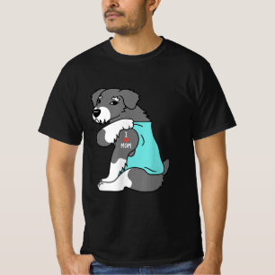 Camiseta me encanta mamá tatuaje schnauzer divertido mors p