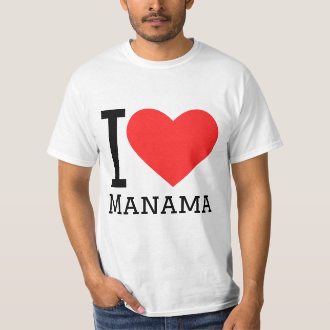 Camiseta Me encanta Manama (Anverso)