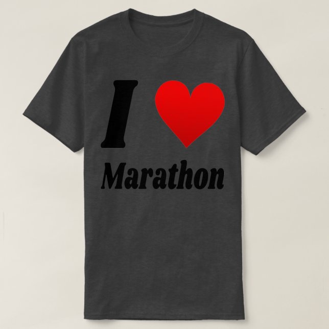 Camiseta Me encanta Marathon (Diseño del anverso)