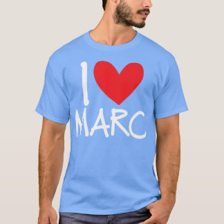 Camiseta Me Encanta Marc Name Hombres Personalizados Guy BF
