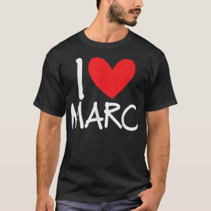 Camiseta Me Encanta Marc Name Hombres Personalizados Guy BF