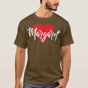 Camiseta Me Encanta Margaret First Name T I Heart Named