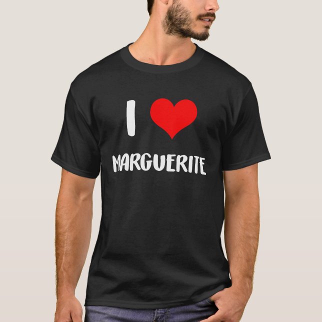 Camiseta Me encanta MARGUERITE valentine, lo siento chicos. (Anverso)