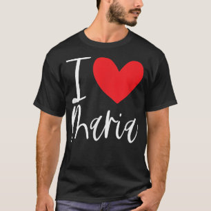 Camiseta Me encanta María Nombre Chica Personalizada Mujer 