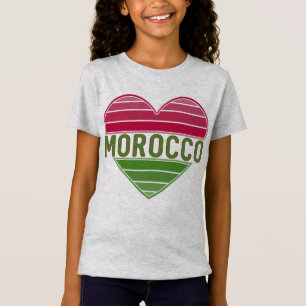 Camiseta Me encanta Marruecos, el corazón marroquí