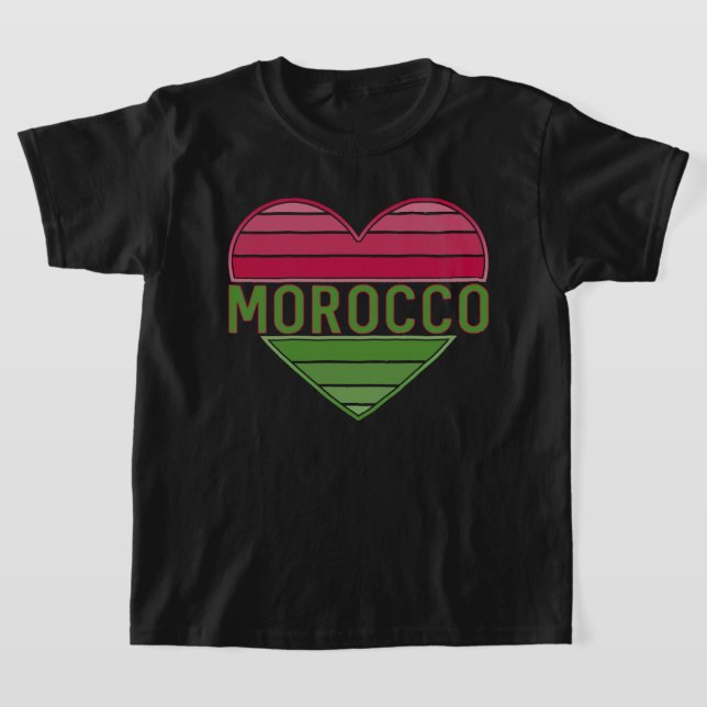 Camiseta Me encanta Marruecos, el corazón marroquí (Distribución)