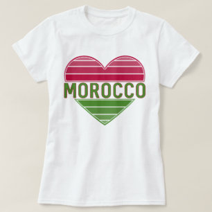 Camiseta Me encanta Marruecos, el corazón marroquí