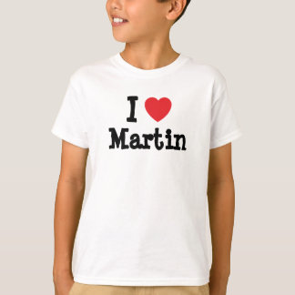Camiseta Me encanta Martin personalizado corazón personaliz