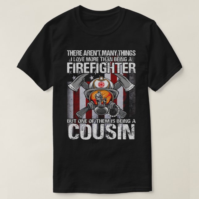 Camiseta Me Encanta Más Que Ser Un Bombero, JUNTO A La Faja (Diseño del anverso)