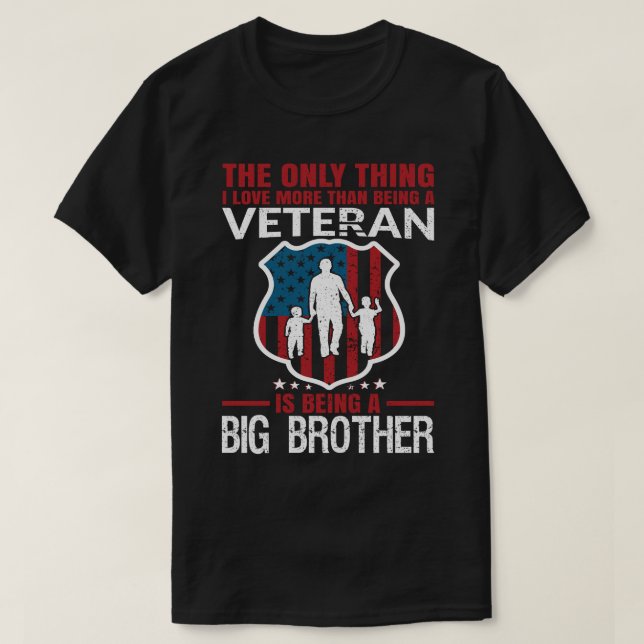 Camiseta Me Encanta Más Que Ser Veterano Es Ser Un Gran BR (Diseño del anverso)