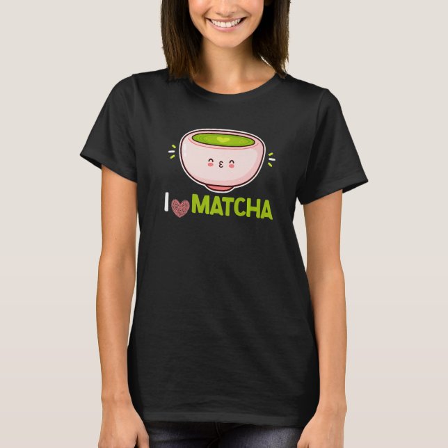Camiseta Me encanta Matcha Green Powers Leaves Matcha (Anverso)