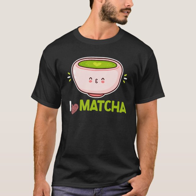 Camiseta Me encanta Matcha Green Powers Leaves Matcha (Anverso)