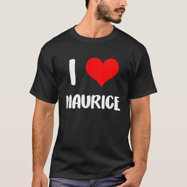 Camiseta Me encanta MAURICE valentine, lo siento chicos cor (Anverso)