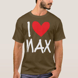Camiseta Me Encanta Max Name Hombres Personalizados Guy BFF