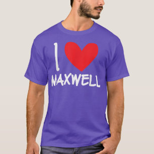 Camiseta Me Encanta Maxwell Nombre Hombres Personalizados G