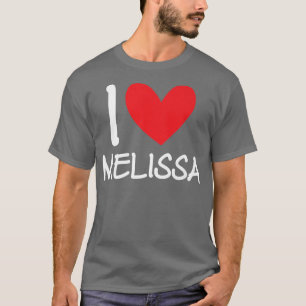 Camiseta Me encanta Melissa Nombre Chica Personalizada Muje