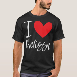 Camiseta Me encanta Melissa Nombre Chica Personalizada Muje