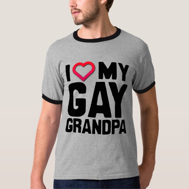 CAMISETA ME ENCANTA MI ABUELO GAY - (Anverso)