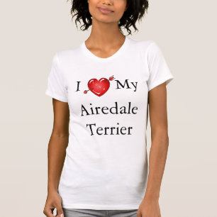 Camiseta Me encanta mi Airedale Terrier 2