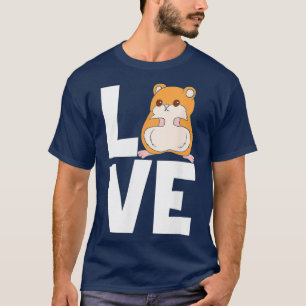 Camiseta Me encanta mi amante de los animales de Hamster Fu