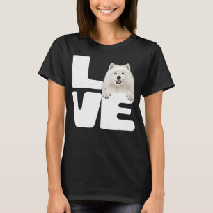 Camiseta Me Encanta Mi Amante De Perros Samoyos