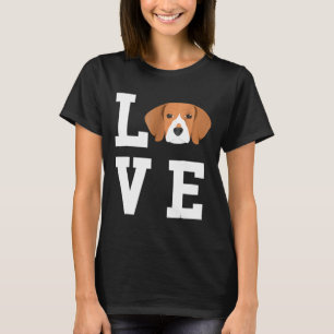 Camiseta Me encanta mi amante del perro-beagle