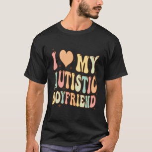 Camiseta Me Encanta Mi Amigo Autista, Corazón Mi Autista B