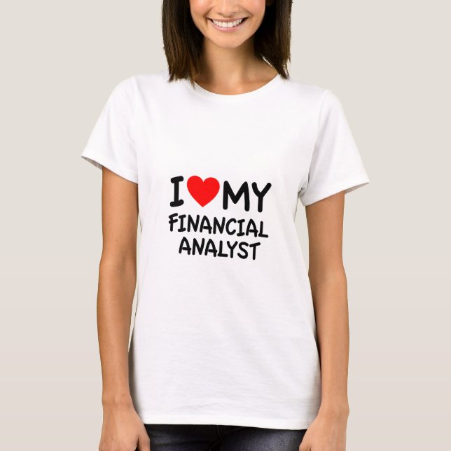 Camiseta Me encanta mi analista financiero (Anverso)