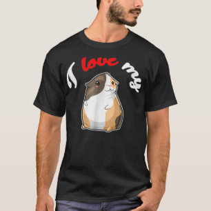 Camiseta Me encanta mi animal de peluche de cerdo guineano