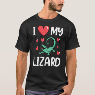 Camiseta Me encanta mi animal lagartija