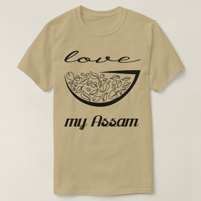 Camiseta me encanta mi Assam 1 (Diseño del anverso)